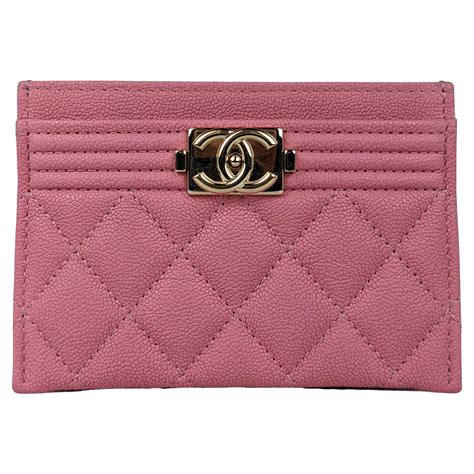 pink chanel card holder|chanel card holder zipped.